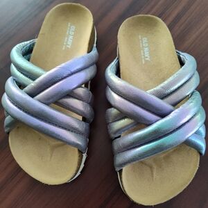 Old Navy Iridescent Slide Sandals *GIRLS*